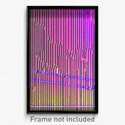 Pixel Art Poster - Wire Frame Glitchy Vicarge (8 Bit Video Game Print)