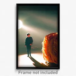 Pixel Art Poster - Lost Spaghetti (8 Bit Psychedelic Trippy Video Game Print)