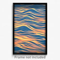 Pixel Art Poster - Wavy Flood (8 Bit Psychedelic Trippy Weird Video Game Print)