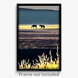 Pixel Art Poster - Black Prairie (8 Bit Psychedelic Trippy Video Game Print)