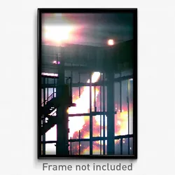 Pixel Art Poster - Cool Factory (8 Bit Psychedelic Trippy Video Game Print)