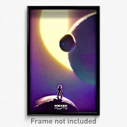 Pixel Art Poster - Wicked Pluto (8 Bit Psychedelic Trippy Video Game Print)