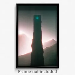 Pixel Art Poster - Meager Expanse (8 Bit Psychedelic Trippy Video Game Print)