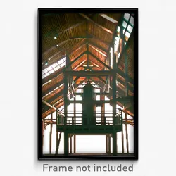 Pixel Art Poster - Shifty Granary (8 Bit Psychedelic Trippy Video Game Print)