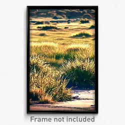 Pixel Art Poster - Worn Grassland (8 Bit Psychedelic Trippy Video Game Print)