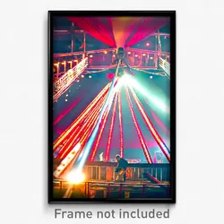Pixel Art Poster - Urban Circus (8 Bit Psychedelic Trippy Video Game Print)