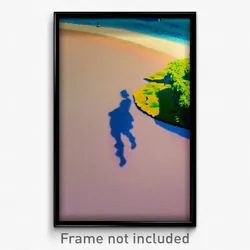 Pixel Art Poster - Puny Shore (8 Bit Psychedelic Trippy Weird Video Game Print)