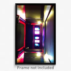 Pixel Art Poster - Admirable Home Theatre (8 Bit Psychedelic Video Game Print)