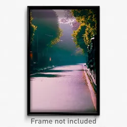 Pixel Art Poster - Dreary Avenue (8 Bit Psychedelic Trippy Video Game Print)