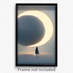 Pixel Art Poster - Round Giant (8 Bit Psychedelic Trippy Weird Video Game Print)