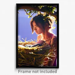 Pixel Art Poster - Thoughtful Nest (8 Bit Psychedelic Trippy Video Game Print)