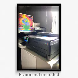 Pixel Art Poster - Bountiful Printer (8 Bit Psychedelic Trippy Video Game Print)