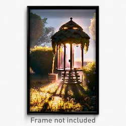 Pixel Art Poster - Hidden Apiary (8 Bit Psychedelic Trippy Video Game Print)