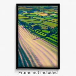 Pixel Art Poster - Distorted Fields (8 Bit Psychedelic Trippy Video Game Print)