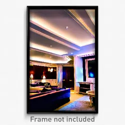 Pixel Art Poster - Prestigious Entertainment Room (8 Bit Video Game Print)