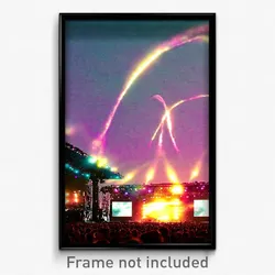 Pixel Art Poster - Infinite Festival (8 Bit Psychedelic Trippy Video Game Print)