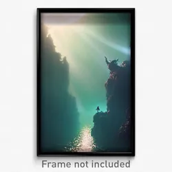 Pixel Art Poster - Wicked Abyss (8 Bit Psychedelic Trippy Video Game Print)