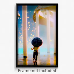 Pixel Art Poster - Bumpy Kame (8 Bit Psychedelic Trippy Weird Video Game Print)