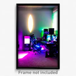 Pixel Art Poster - Mysterious Gaming Room (8 Bit Psychedelic Video Game Print)