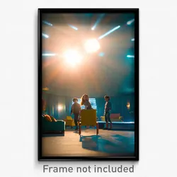 Pixel Art Poster - Upbeat Den (8 Bit Psychedelic Trippy Weird Video Game Print)