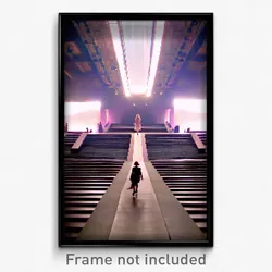 Pixel Art Poster - Monumental Catwalk (8 Bit Psychedelic Video Game Print)