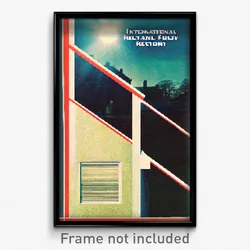Pixel Art Poster - International Rectory (8 Bit Psychedelic Video Game Print)