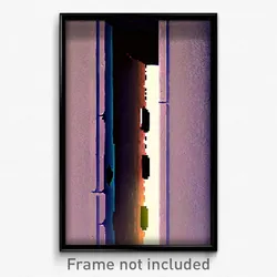 Pixel Art Poster - Rough Bolt Hole (8 Bit Psychedelic Trippy Video Game Print)