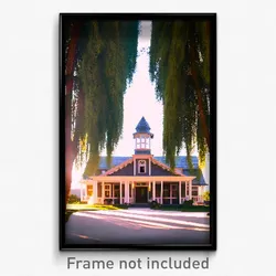 Pixel Art Poster - Impeccable Homestead (8 Bit Psychedelic Video Game Print)