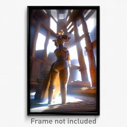 Pixel Art Poster - Wooden Mind (8 Bit Psychedelic Trippy Weird Video Game Print)