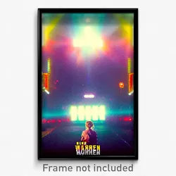 Pixel Art Poster - Alive Warren (8 Bit Psychedelic Trippy Video Game Print)
