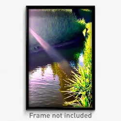 Pixel Art Poster - Natural Ditch (8 Bit Psychedelic Trippy Video Game Print)