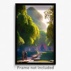 Pixel Art Poster - Made Up Commons (8 Bit Psychedelic Trippy Video Game Print)