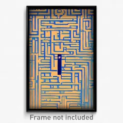 Pixel Art Poster - Simple Maze (8 Bit Psychedelic Trippy Weird Video Game Print)