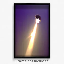 Pixel Art Poster - Bright Hole (8 Bit Psychedelic Trippy Weird Video Game Print)