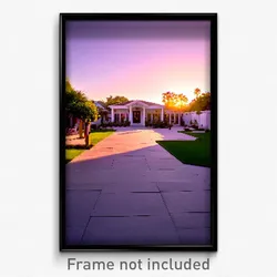 Pixel Art Poster - Brilliant Yard (8 Bit Psychedelic Trippy Video Game Print)