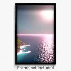 Pixel Art Poster - Advanced Ocean (8 Bit Psychedelic Trippy Video Game Print)