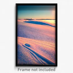 Pixel Art Poster - Unsightly Snowfields (8 Bit Psychedelic Video Game Print)