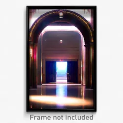 Pixel Art Poster - Rare Entrance (8 Bit Psychedelic Trippy Video Game Print)