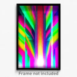 Pixel Art Poster - Multicolored Esplande (8 Bit Psychedelic Video Game Print)