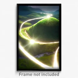 Pixel Art Poster - Infinite Earthworks (8 Bit Psychedelic Video Game Print)