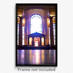 Pixel Art Poster - Thick Courthouse (8 Bit Psychedelic Trippy Video Game Print)