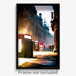 Pixel Art Poster - Tattered London (8 Bit Psychedelic Trippy Video Game Print)