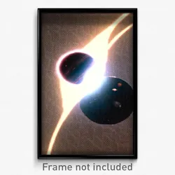 Pixel Art Poster - Dark Jupiter (8 Bit Psychedelic Trippy Video Game Print)