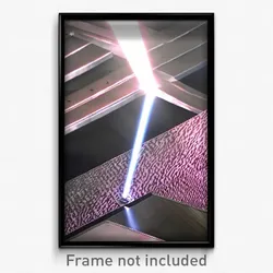 Pixel Art Poster - Metallic Plateau (8 Bit Psychedelic Trippy Video Game Print)