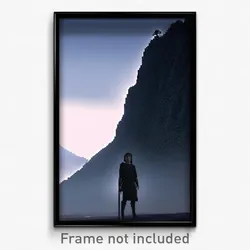 Pixel Art Poster - Black Mountain (8 Bit Psychedelic Trippy Video Game Print)