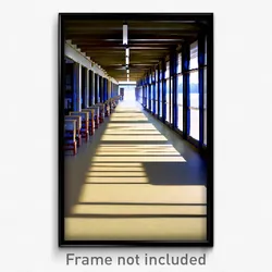 Pixel Art Poster - Pristine Barracks (8 Bit Psychedelic Trippy Video Game Print)