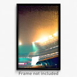 Pixel Art Poster - Famous Stadium (8 Bit Psychedelic Trippy Video Game Print)