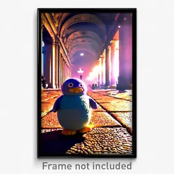 Pixel Art Poster - Plush Rome (8 Bit Psychedelic Trippy Weird Video Game Print)