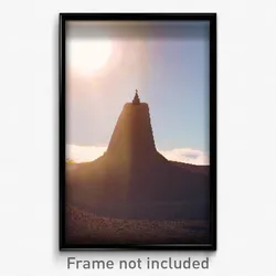 Pixel Art Poster - Harmonious Mound (8 Bit Psychedelic Trippy Video Game Print)