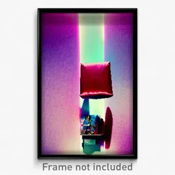 Pixel Art Poster - Velvety Shoebox (8 Bit Psychedelic Trippy Video Game Print)
